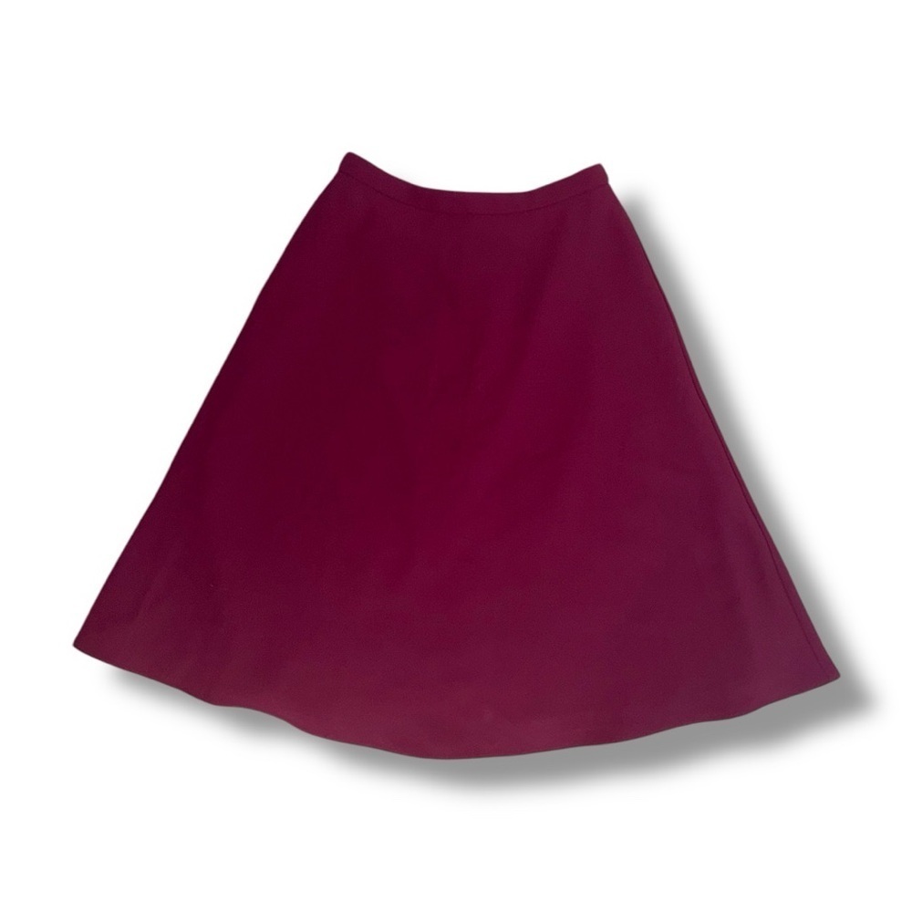 J. Crew Burgundy Mid Length Skirt
